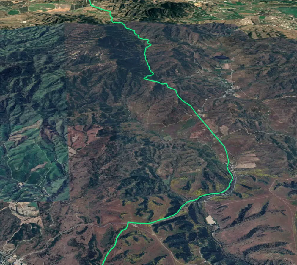 Trazado del proyecto de servidumbre El Olivar