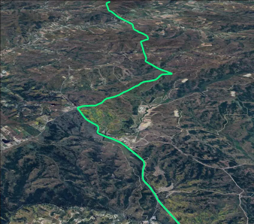 Trazado del proyecto de servidumbre San Pedro